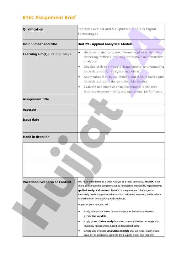 Btec internal assessment guidelines and brief overview