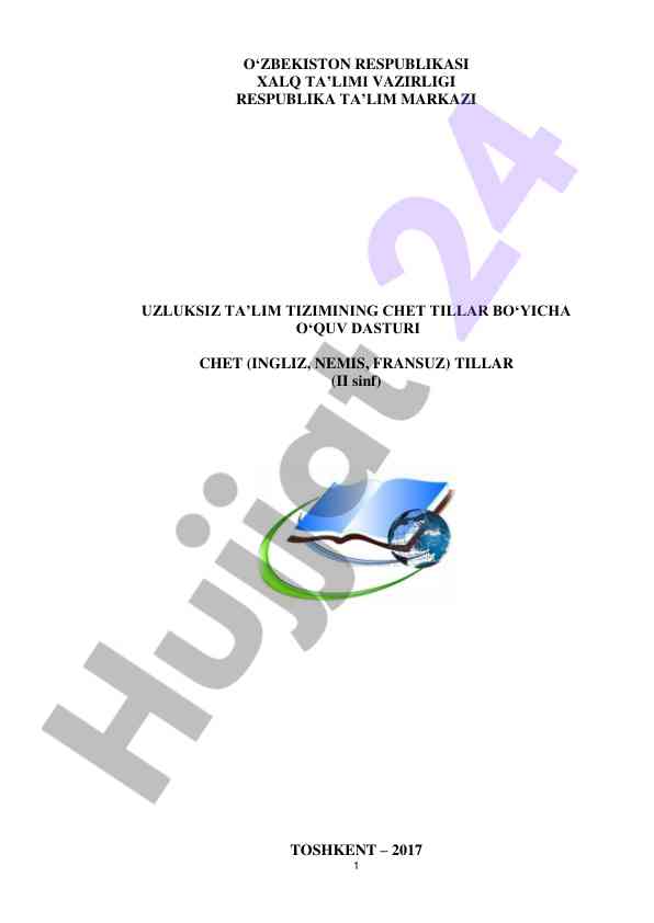 Chet tillar o‘qitish tizimi bo‘yicha qo‘llanma