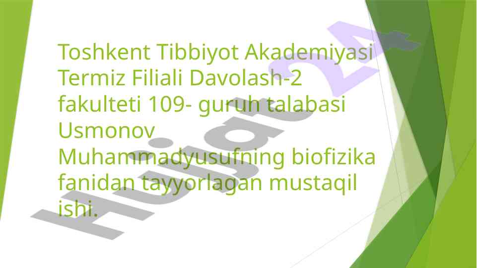 Lazerning tibbiyotda ahamiyati