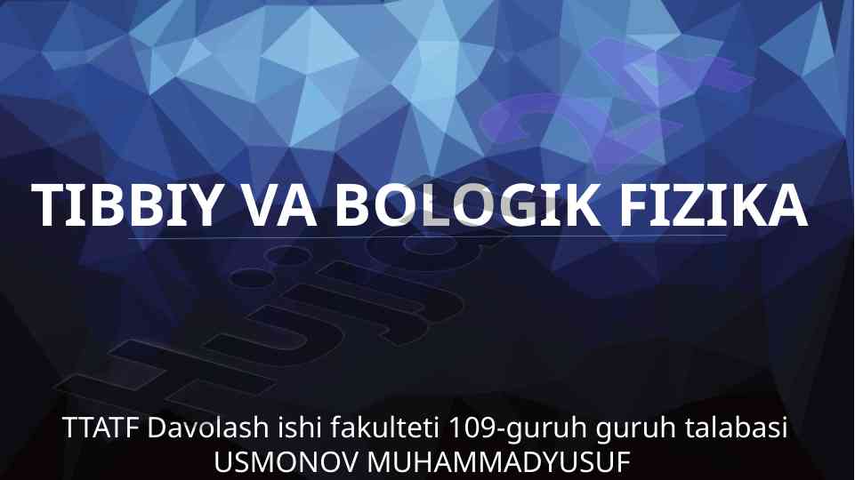 Akustika tovush fizik hususiyatlari