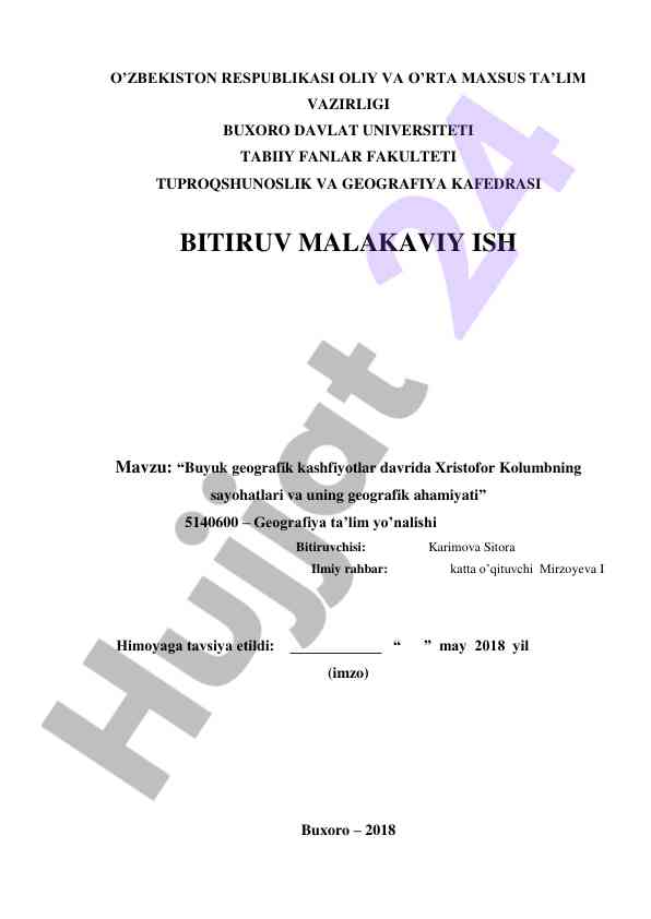 Geografik kashfiyotlar va kolumbning sayohatlari