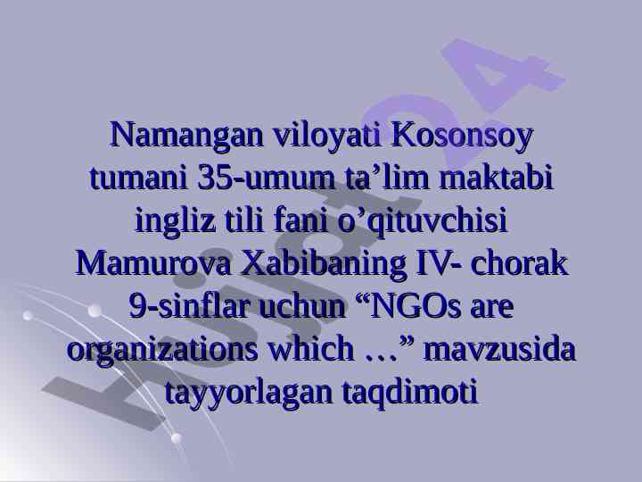Ngos are organizations which support various causes