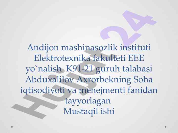 Korxonalarda inqirozga qarshi boshqaruv tizimi