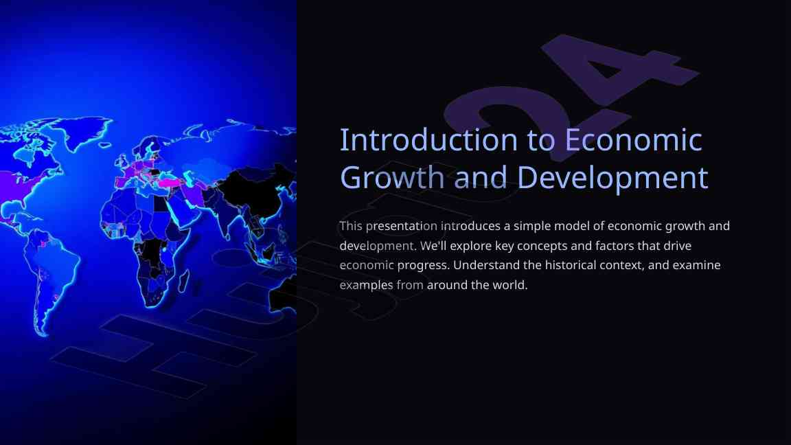 Model of economic growth and development overview