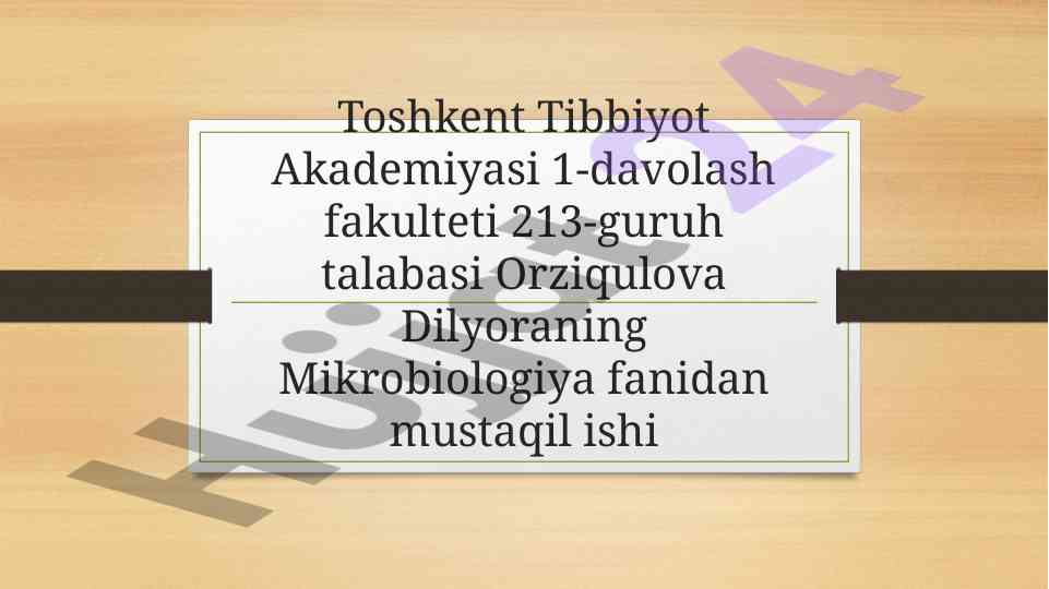 Immunitet tizimining shakllanishi va yoshga bogʻliq oʻzgarishlari
