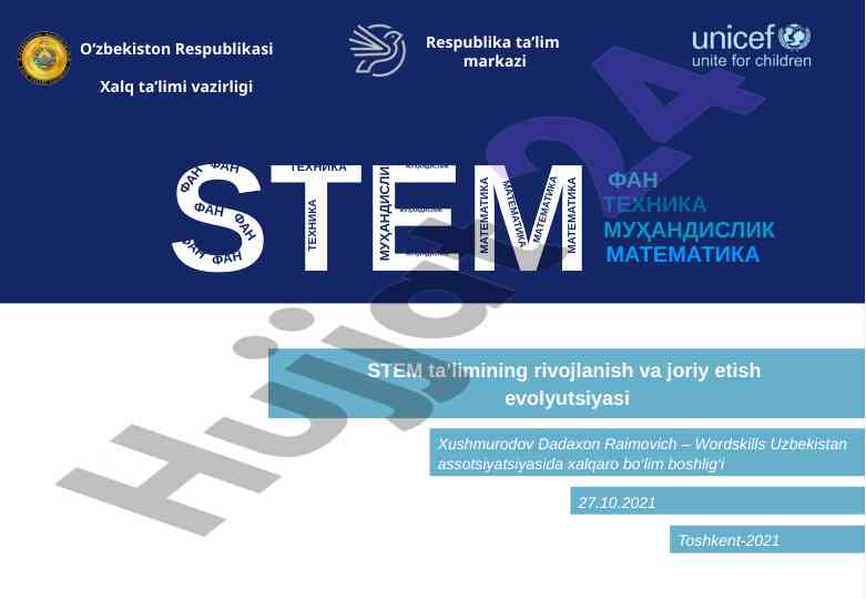 Stem ta’limining rivojlanish evolyutsiyasi