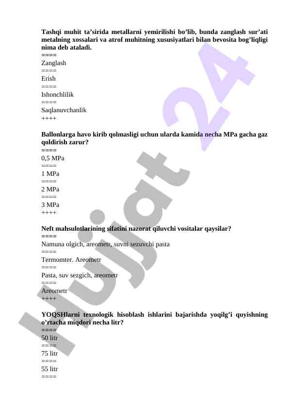 Metallarni yemirilishi va zanglash jarayoni
