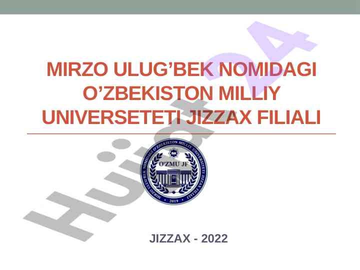 Statistika fani va uning tarixi