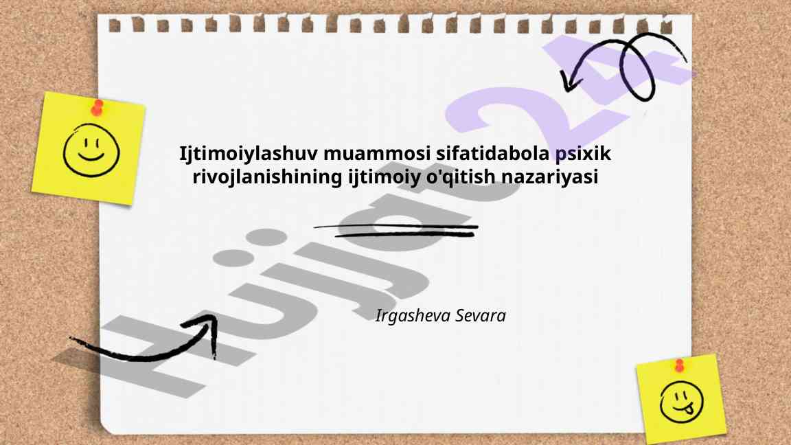 Ijtimoiylashuv muammosi va bola psixik rivojlanishi
