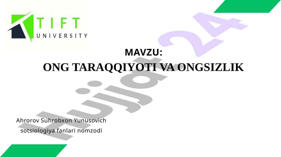 Filogenez va ontogenez tushunchalari psixologiyada