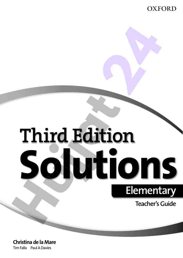 Solutions third edition teacher's guide overview