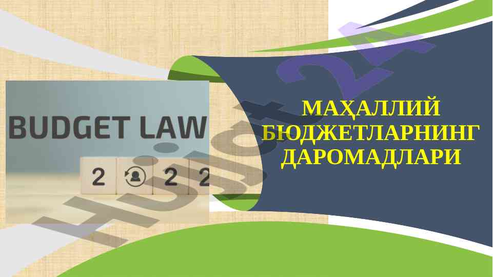 Mahalliy budjetlarning daromadlari tahlili
