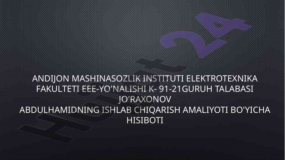 Tokarlik stanogi va ishlatilishi haqida hisobot