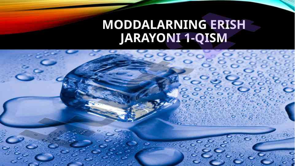 Qattiq moddani suyuqlikda tezroq eritish usullari