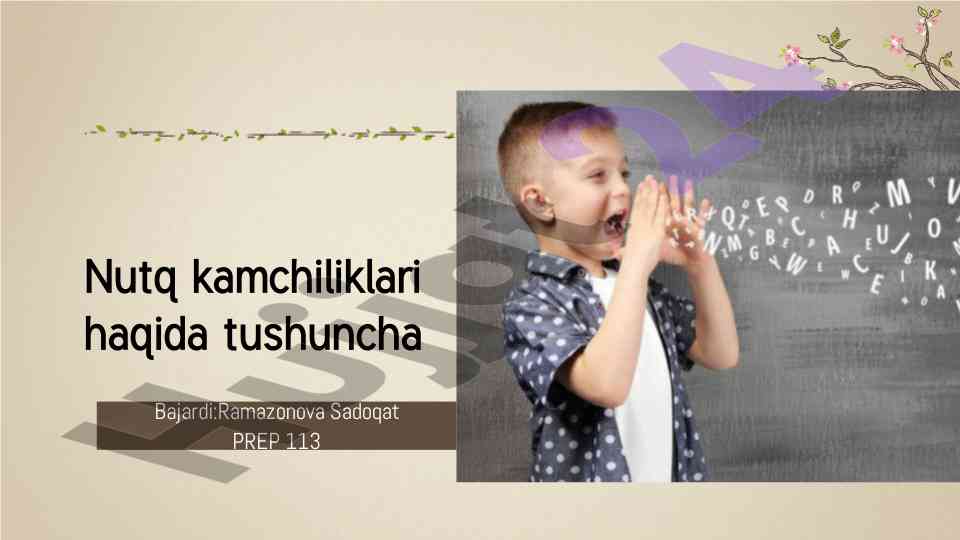 Nutq kamchiliklari haqida tushuncha