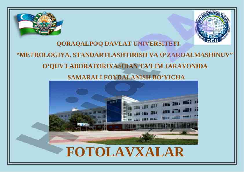 O‘quv laboratoriyalari foydalanuvchilari uchun qo‘llanma