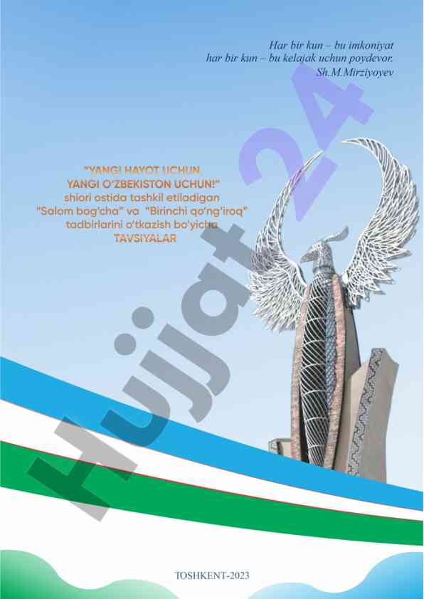 Yangi hayot uchun yangi o‘zbekiston uchun tadbirlari