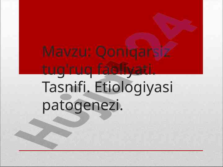 Qoniqarsiz tug'ruq faoliyati va patogenezi