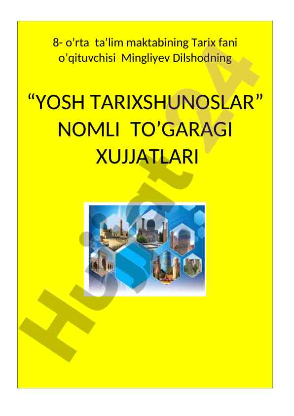 Yosh tarixshunoslar to‘garagi mavzulari
