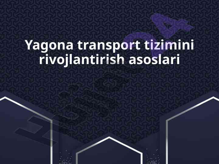 Yagona transport tizimini rivojlantirish asoslari