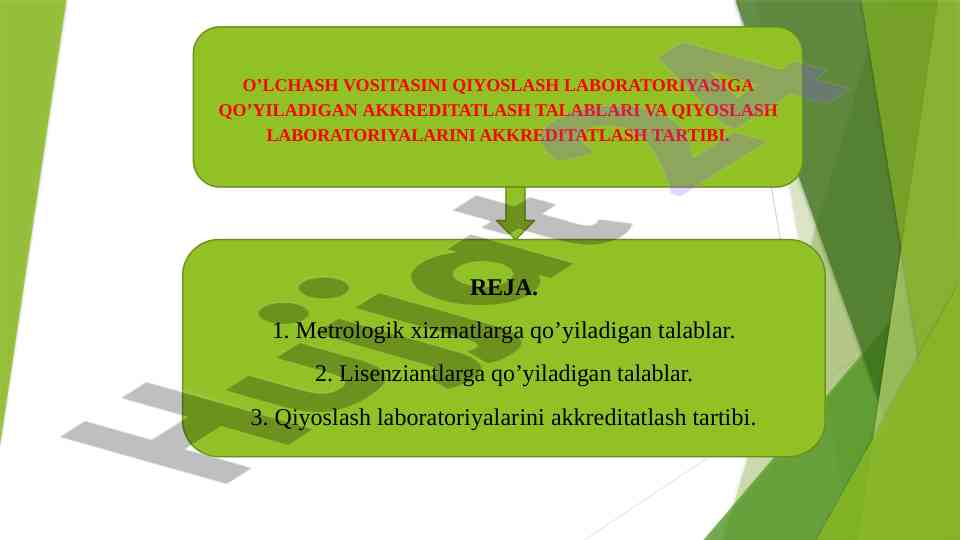 Qiyoslash laboratoriyalari akkreditatlash talablari