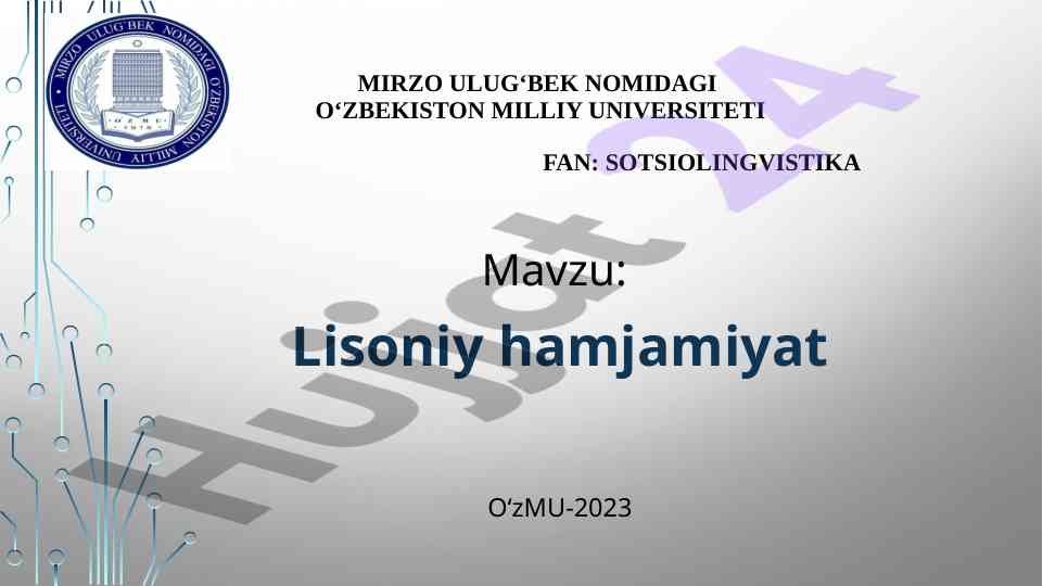 Lisoniy hamjamiyat va ijtimoiy dialekt tahlili