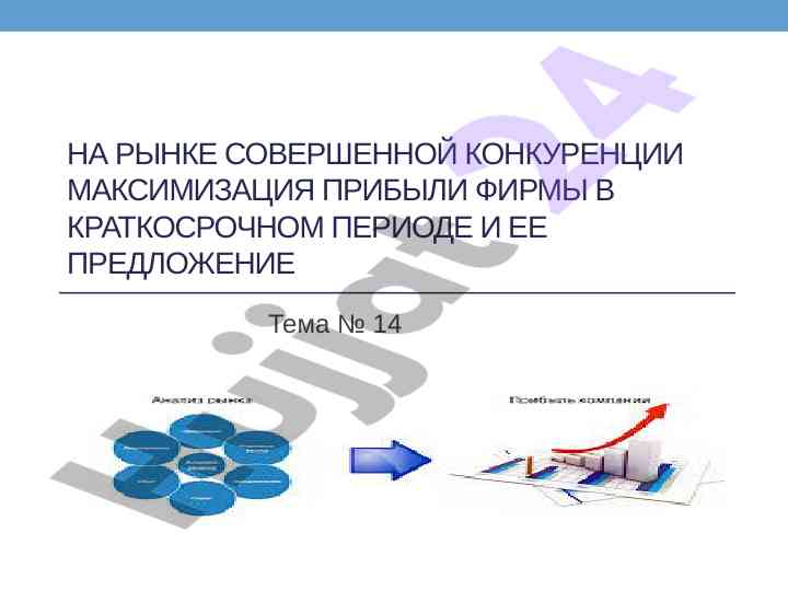 Максимизация прибыли в условиях совершенной конкуренции