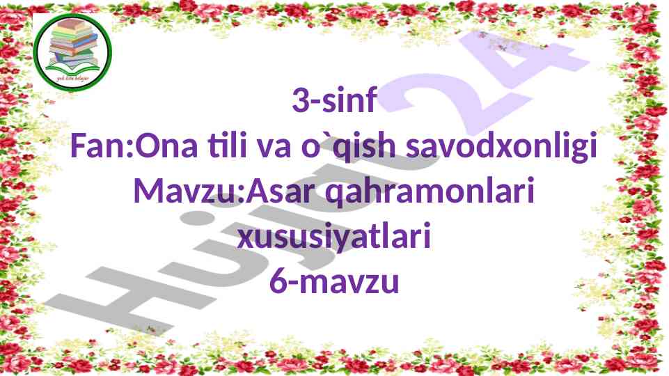 Asar qahramonlari xususiyatlari tahlili