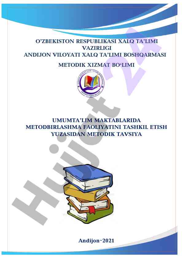 Umumta’lim maktablarida metodbirlashma faoliyati