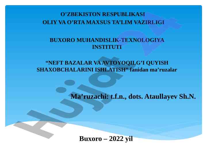 Texnik servis ko‘rsatish yo‘nalishida o‘quv qo‘llanma