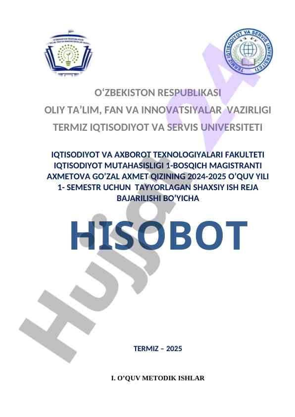 Mikroiqtisodiyot va ilmiy tadqiqot metodologiyasi