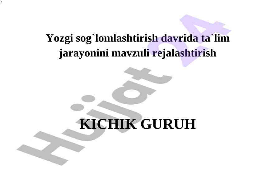 Yozgi ta'lim jarayonida baxtli bolalik
