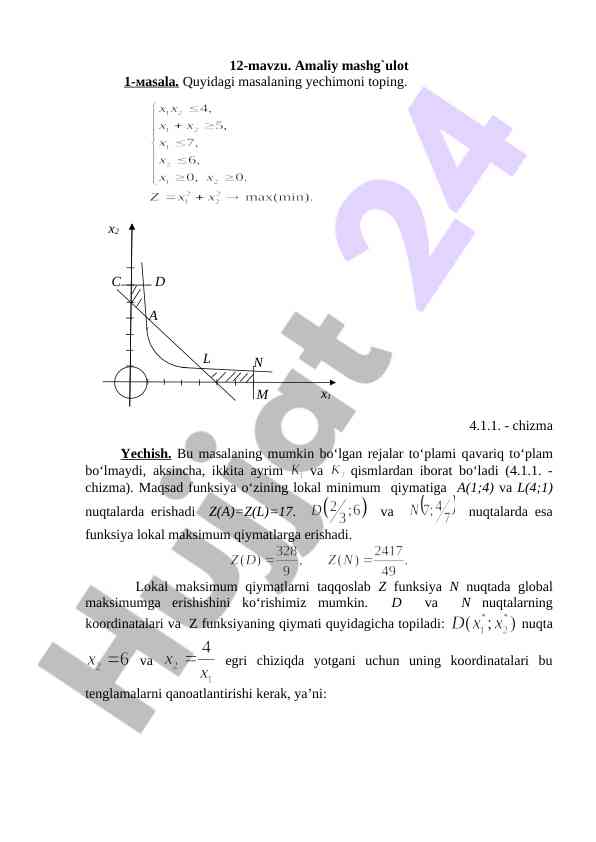 Amaliy mashg‘ulot 1 masala yechish strategiyalari