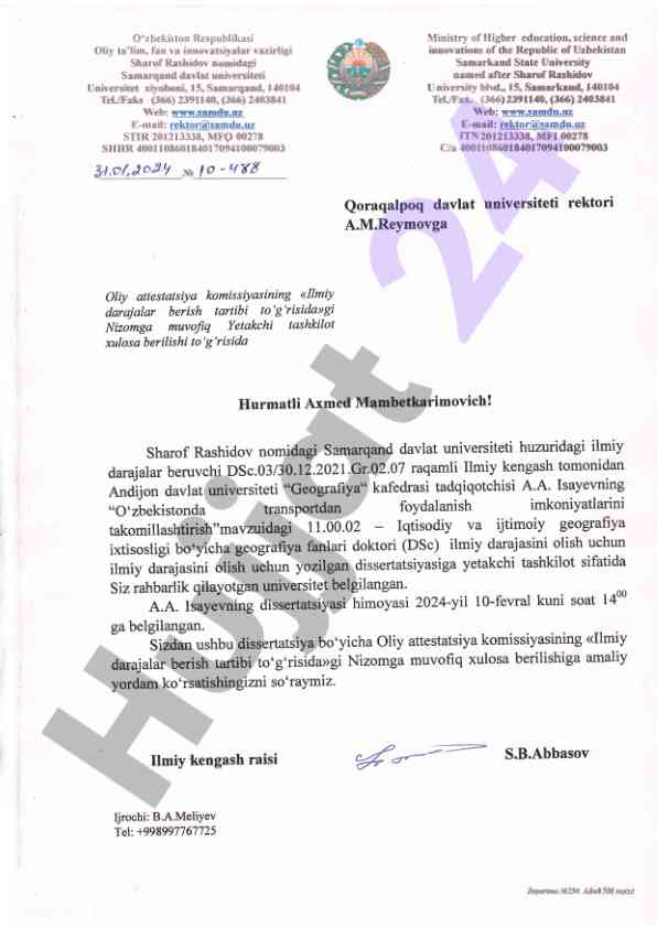 Transportdan foydalanish imkoniyatlarini takomillashtirish