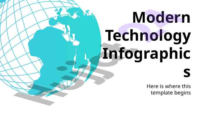 Modern technology infographics overview of planets