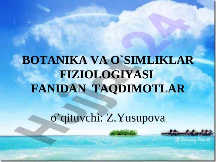 Meva va urug' tuzilishi tiplari va klassifikatsiyasi