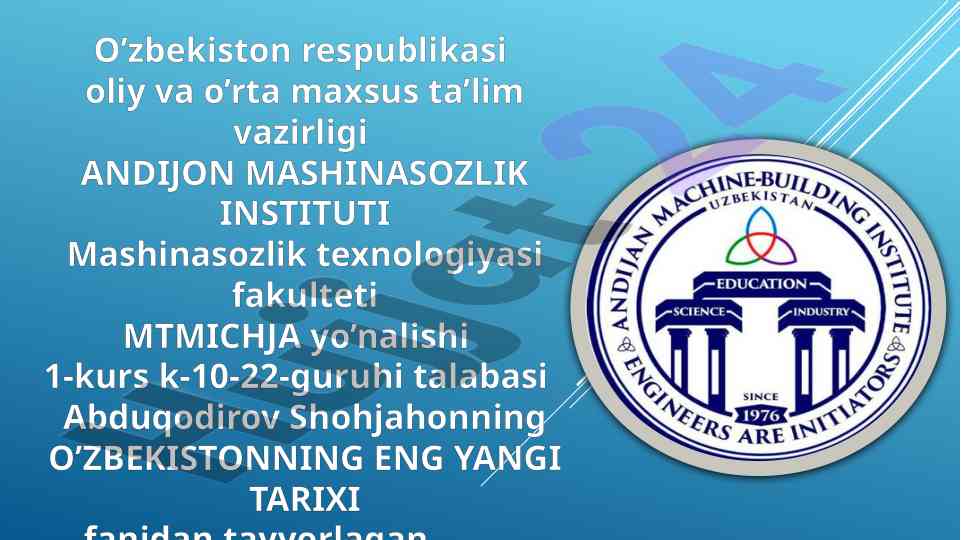 O'zbekiston respublikasida prezidentlik lavozimi