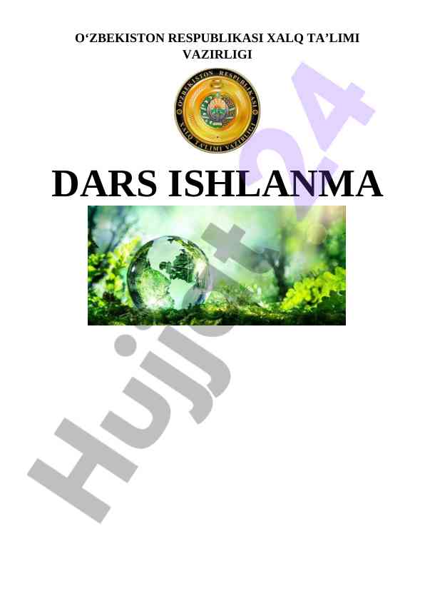 Odam organlari sistemasi dars ishlanmasi