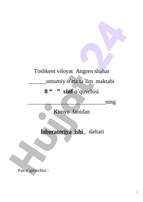 Rux gidroksid laboratoriya ishida sinov amalga oshirish