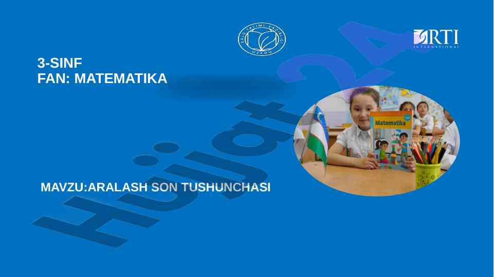 Aralash son tushunchasi bo‘yicha mashqlar