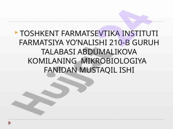 Bakteriyalarning morfologiyasi va spiroketalar