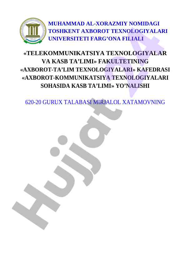Zamonaviy testlash texnologiyalari haqida o'rganish