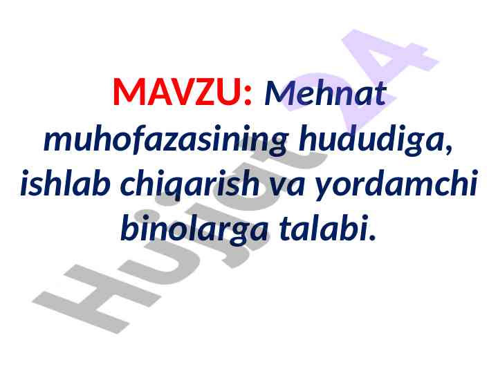 Ishlab chiqarish muhitining ob-havo sharoiti tahlili