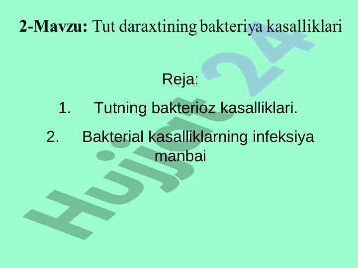 Bakterial kasalliklarning infeksiya manbalari