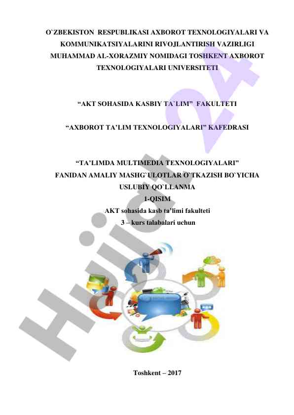 Ta’limda multimedia texnologiyalari uslubiy qo‘llanma