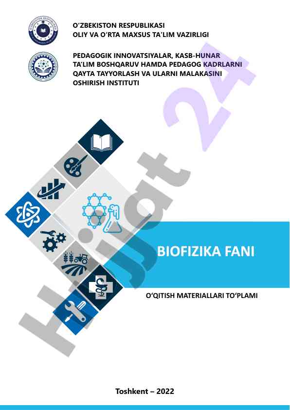 O‘qitish materiallari biofizika fani uchun