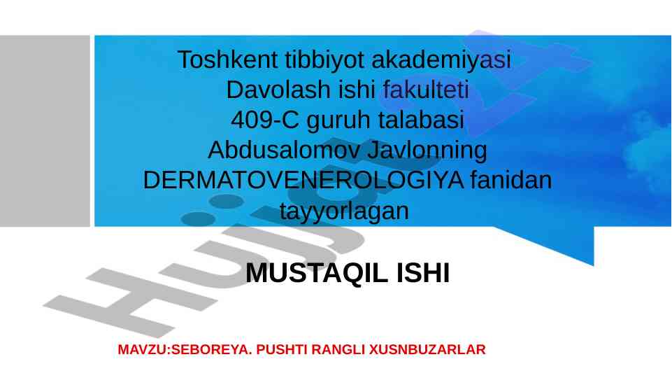 Seboreya: pushti rangli xusnbuzarlar haqida