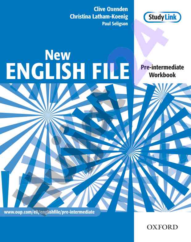 Pre-intermediate workbook new english file insights