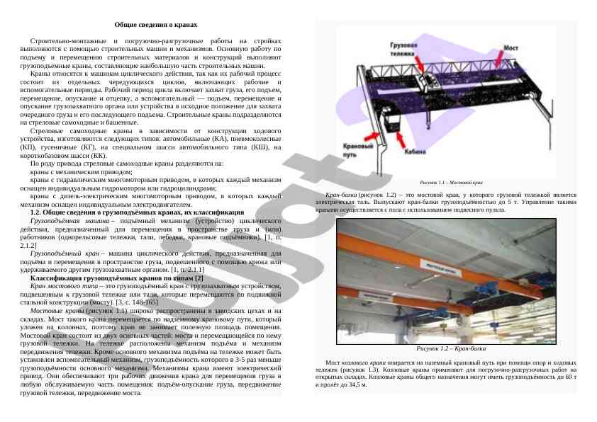 Kran turlari va ularning ishlash prinsiplari