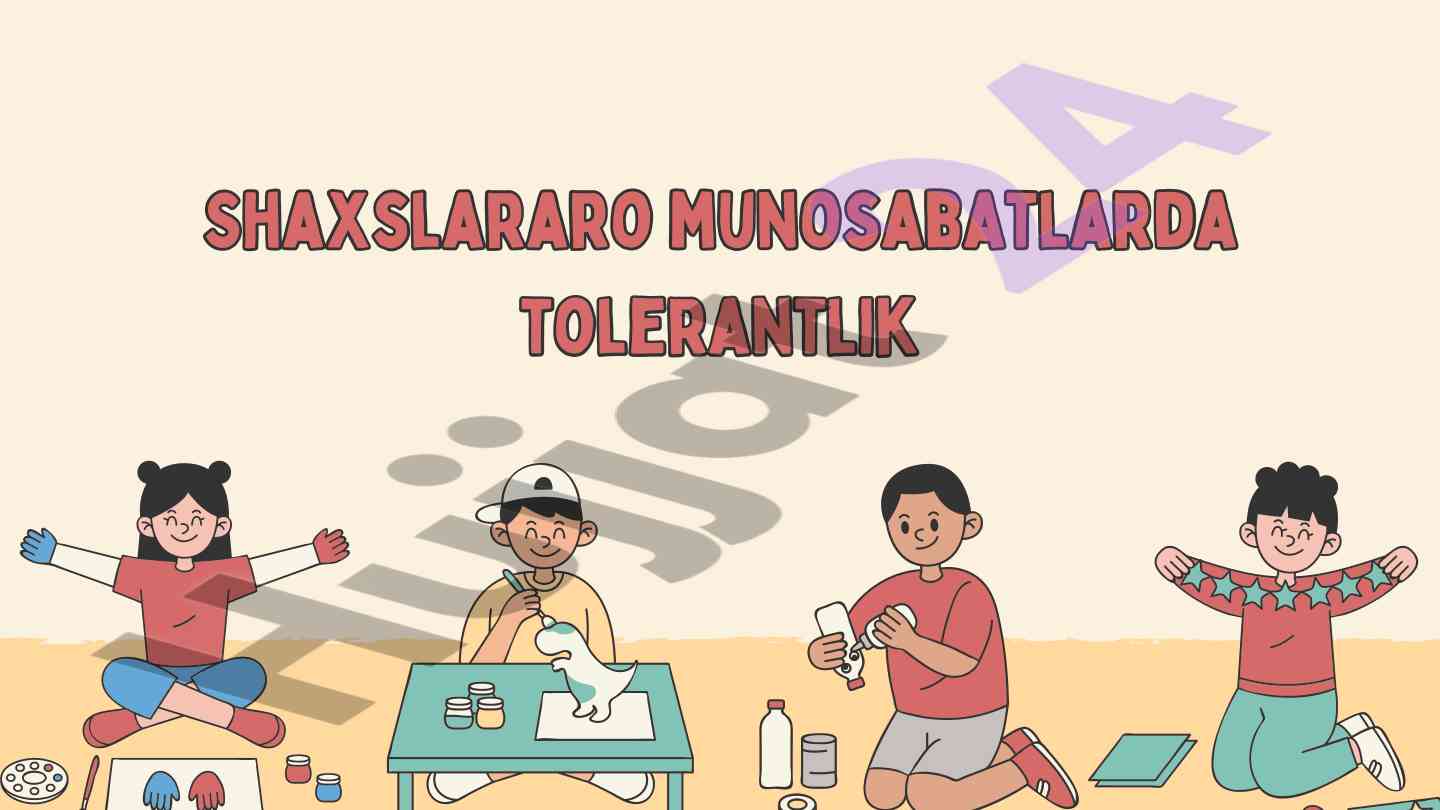 Shaxslararo munosabatlarda tolerantlik fenomeni